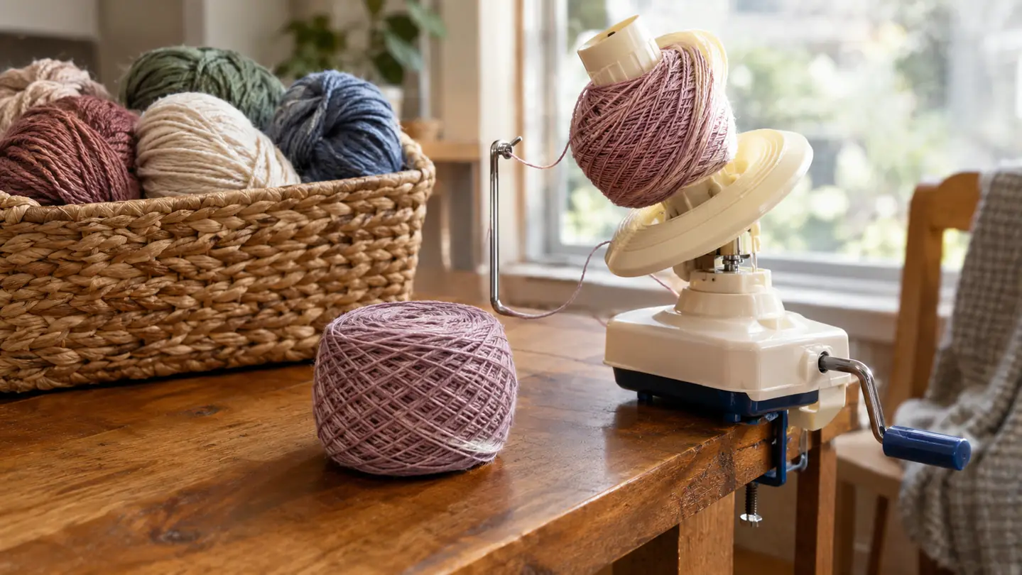 How to Wind a Center-Pull Ball of Yarn With a Hand-Crank Winder